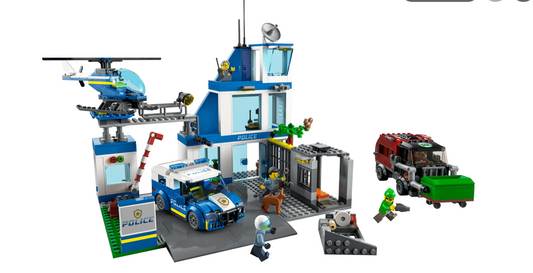 🚨 Set de Construcción Estación de Policía City (608 Piezas)