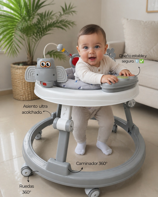 👶 Andador Multifuncional 360° con Panel Musical e Interactivo