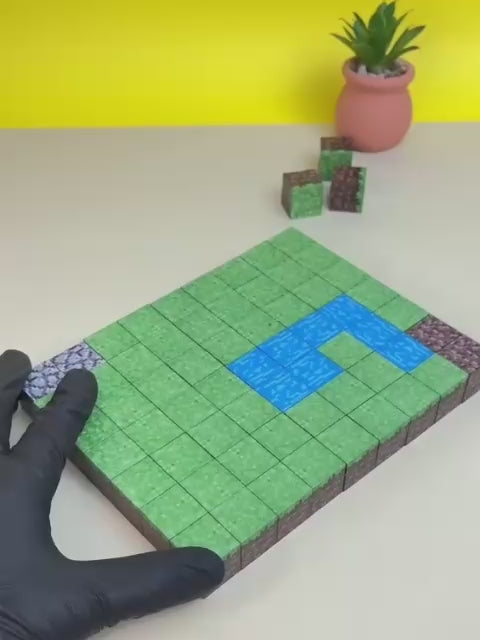 🧱 Set de Bloques Magnéticos Tipo Minecraft